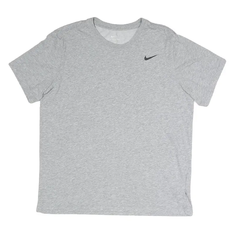 Nike Mens Grey Crew Neck Short Sleeve T-Shirt M Cotton Blend Sportswear 1