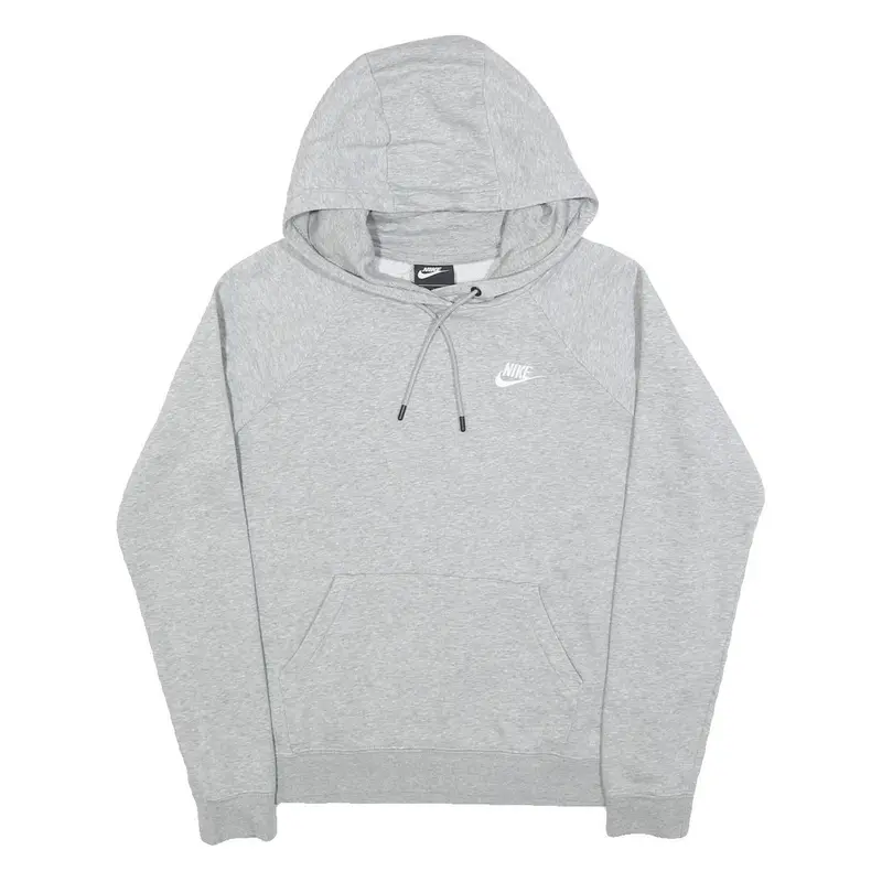 Nike Mens Grey Hoodie S Cotton Pullover Drawstring Hood Casual Sportswear 1