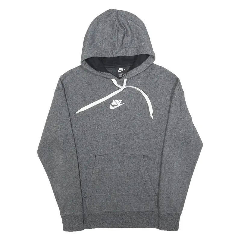 Nike Mens Grey Hoodie Xs Cotton Blend Pullover Sweatshirt Sports Casual 1