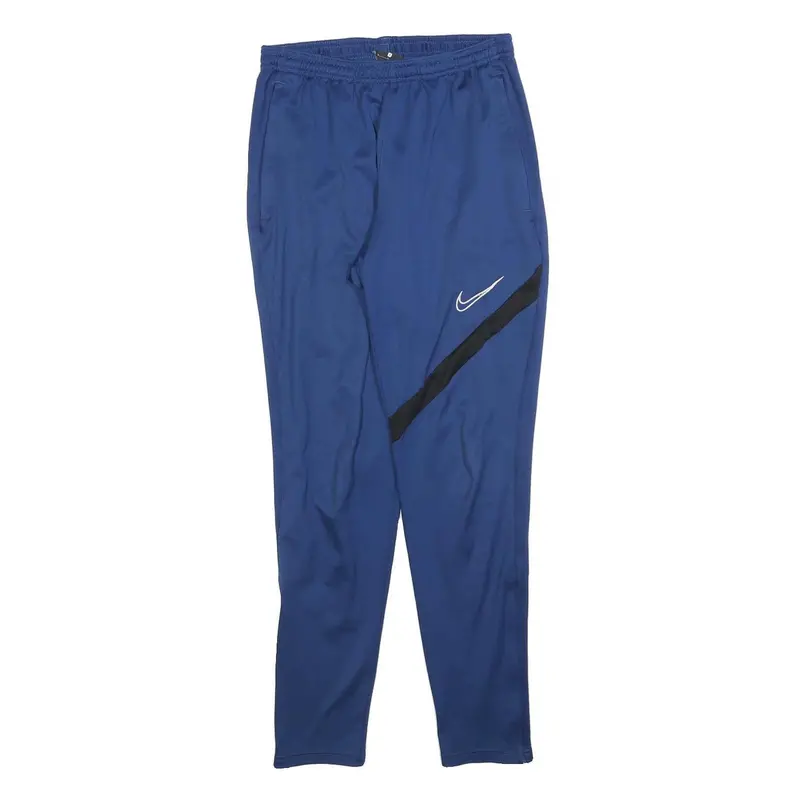 Nike Mens Joggers Blue & Black Slim Tapered S W26 L28 Nike Swoosh Sportswear 1