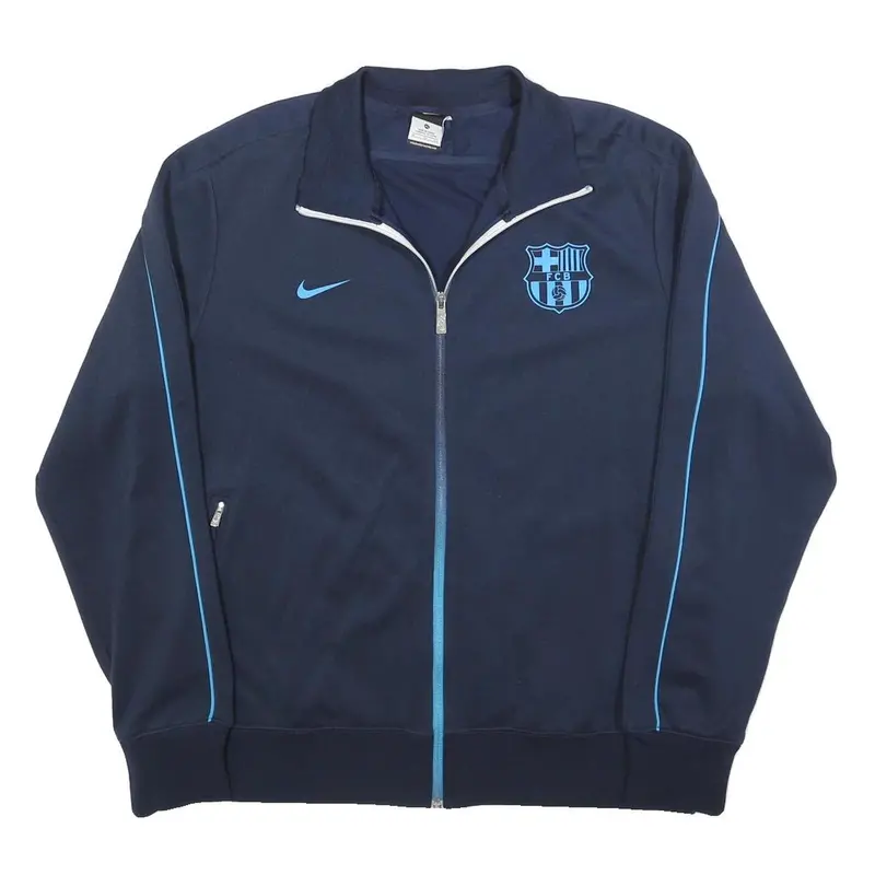 Nike Mens Navy Blue Barca Track Jacket Xl Polyester Zip Sportswear 1