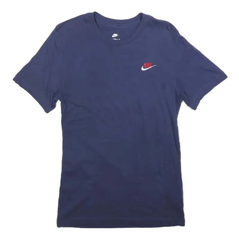 Nike Mens Navy Blue Classic T-Shirt Xs Short Sleeve Crew Neck Cotton Casual 1