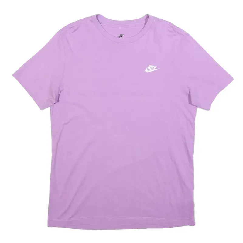 Nike Mens Purple Logo Graphic T-Shirt M Short Sleeve Crew Neck Cotton 1