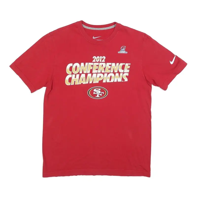 Nike Mens Red 2012 Conference Champions Graphic T-Shirt M Short Sleeve Crew Neck 1