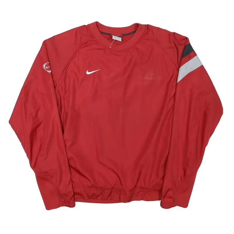 Nike Mens Red Crew Neck M Sports Casual Sweatshirt Training Top 1