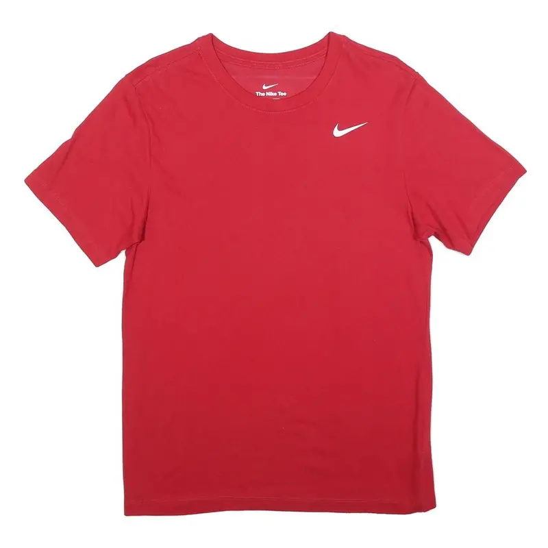 Nike Mens Red Graphic T-Shirt S Short Sleeve Crew Neck Sports Casual 1