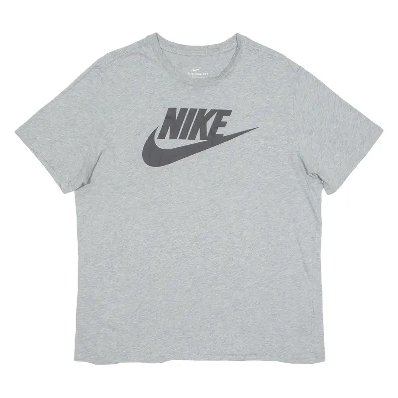 Nike Mens T-Shirt Grey Crew Neck L 1