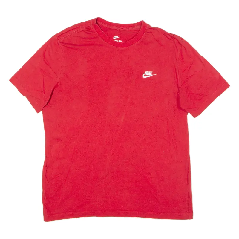 Nike Mens T-Shirt Red Crew Neck L 1