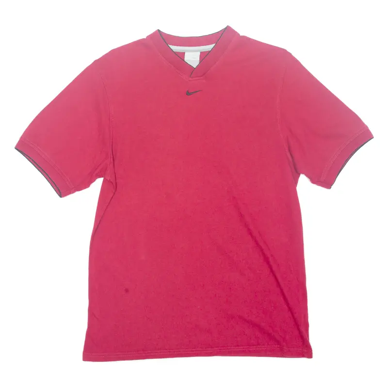 Nike Mens T-Shirt Red V-Neck S 1