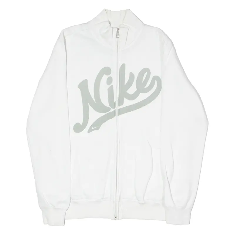 Nike Mens Track Jacket White Jersey L 1