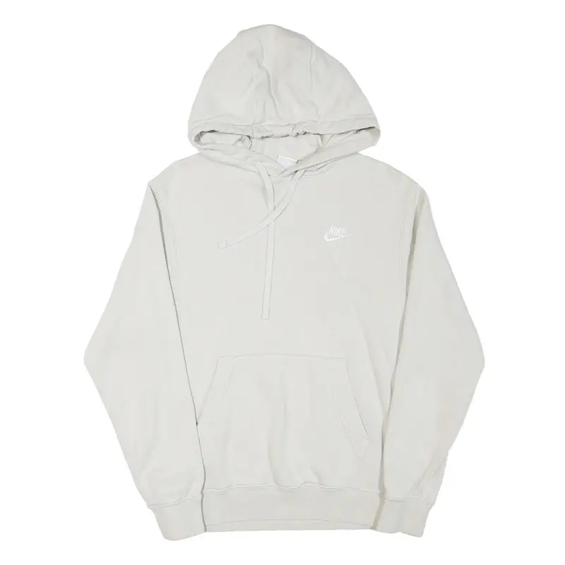 Nike Mens White Pullover Hoodie Xs Cotton Blend Casual Sportswear 1