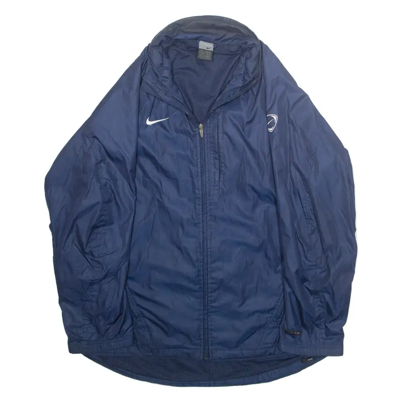 Nike Mesh Lined Mens Track Jacket Blue Nylon L 1