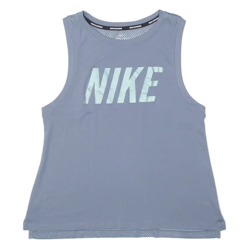 Nike Running Womens Vest Grey Sleeveless M 1