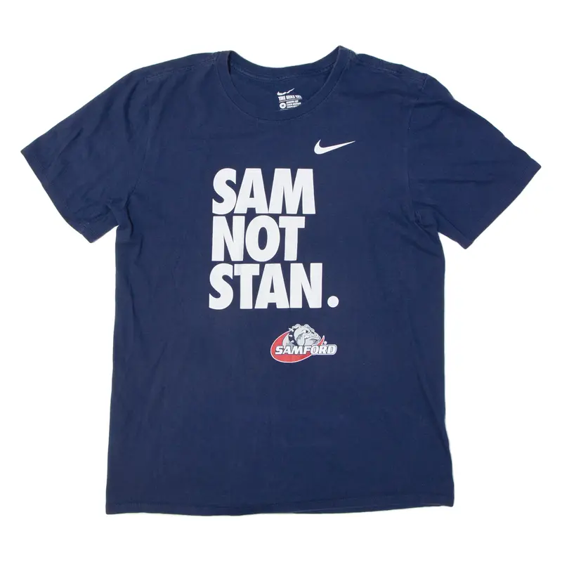 Nike Samford Bulldogs Mens T-Shirt Blue Usa M 1