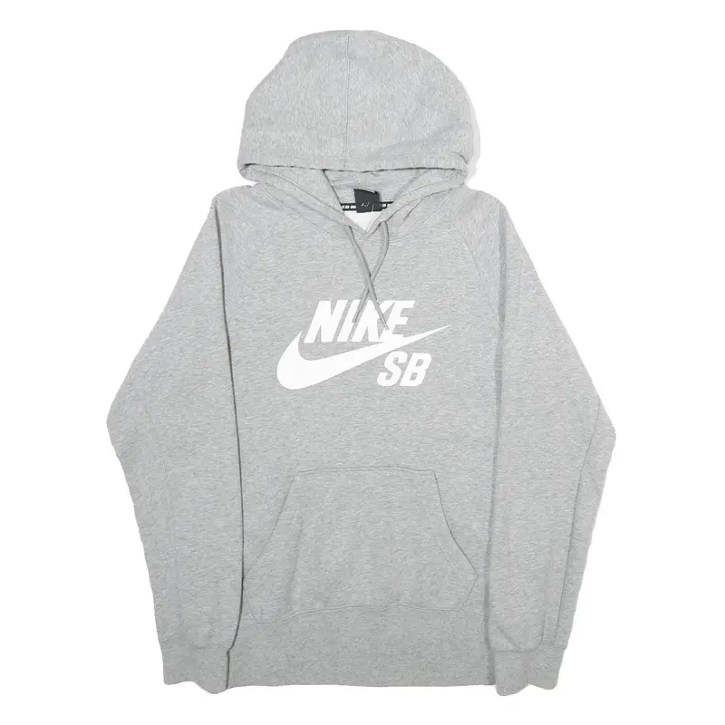 Nike Sb Mens Grey Pullover Hoodie S Cotton Blend Casual Skatewear 1