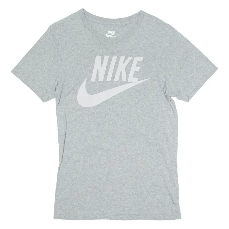 Nike Slim Fit Mens T-Shirt Grey Crew Neck S 1