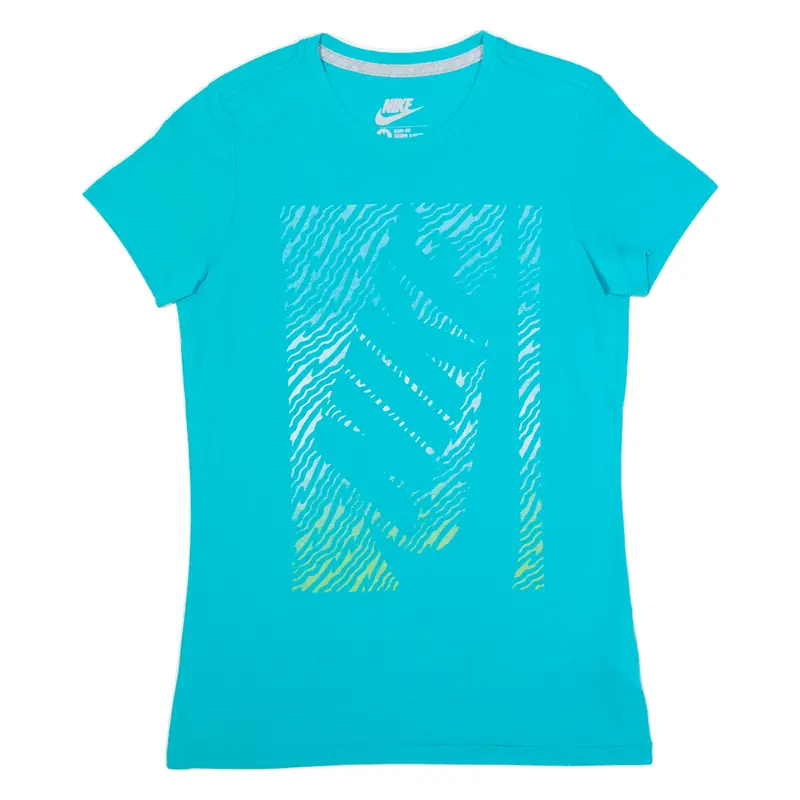 Nike Slim Fit Womens T-Shirt Blue M 1