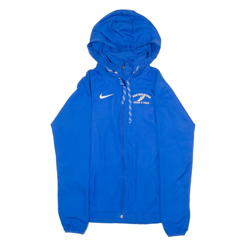 Nike Southeastern Track And Field Mens Track Jacket Blue Usa Hooded L 1