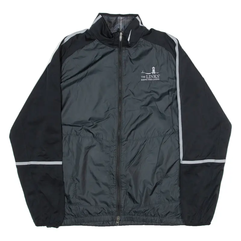 Nike The Links Rising Star Casino Mens Shell Jacket Black L 1