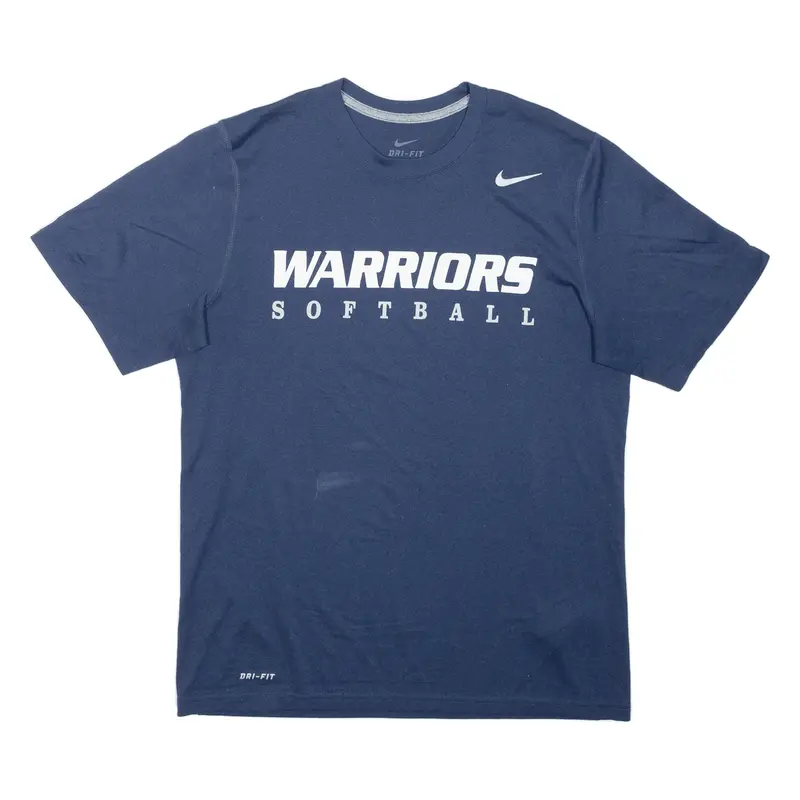 Nike Warriors Softball Mens T-Shirt Blue M 1