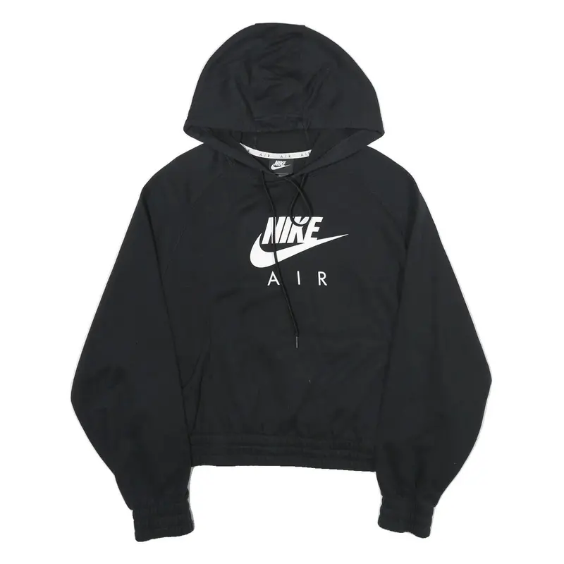 Nike Womens Black Air Hooded Pullover Hoodie Xl Casual Sportswear 1