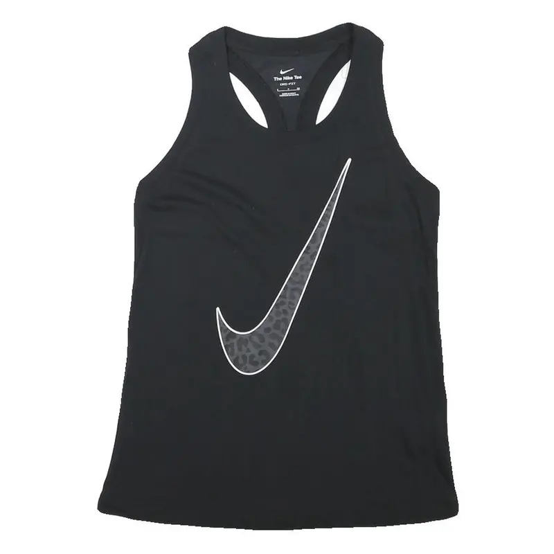 Nike Womens Black Vest S Racerback Cotton Blend Sportswear 1