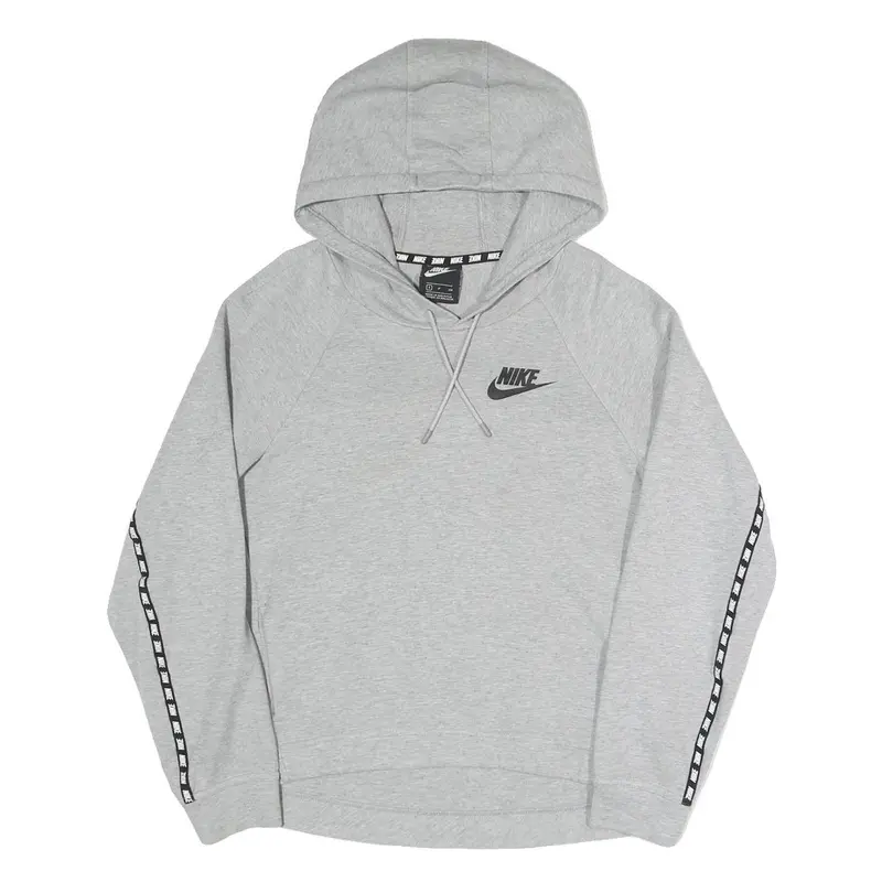 Nike Womens Grey Hoodie S Cotton Blend Casual Sports Sweatshirt 1