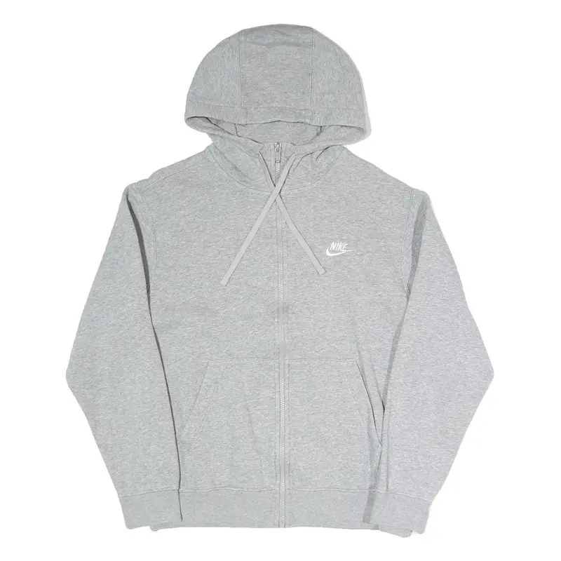Nike Womens Grey Pullover Hoodie S Zip Up Casual Sweatshirt Sportswear 1