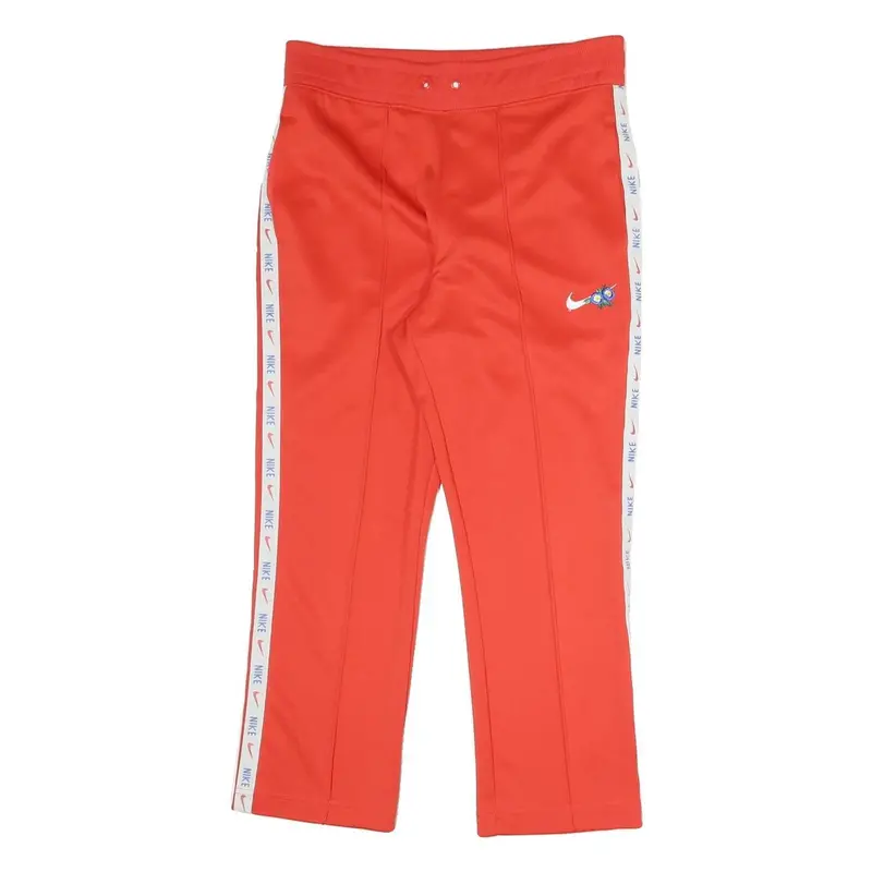 Nike Womens Joggers Red White Logo M W31 L25 Slim Tapered Cotton Blend 1