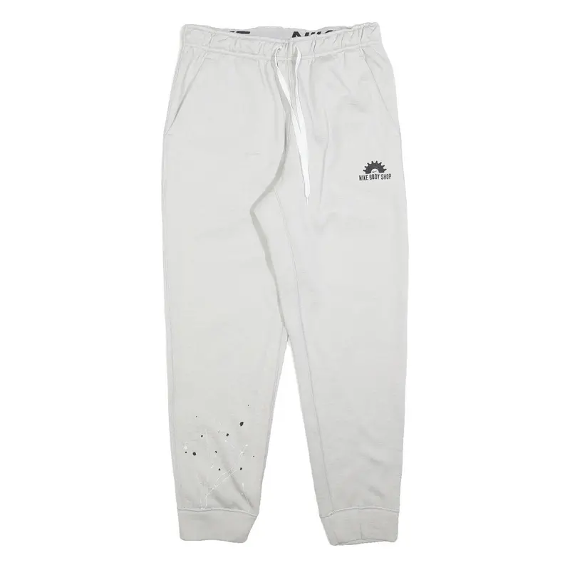 Nike Womens Joggers White & Black Body Shop Logo Slim Tapered M W30 L30 Casual 1