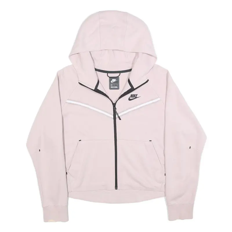 Nike Womens Light Pink Hoodie Full Zip M Stylish Sporty Casual Jacket 1