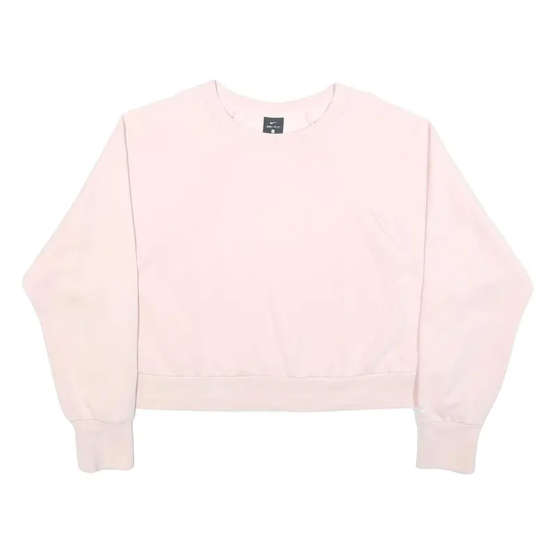 Nike Womens Pink 2Xl Crew Neck Sweatshirt Cotton Blend Pullover Casual Wear 1
