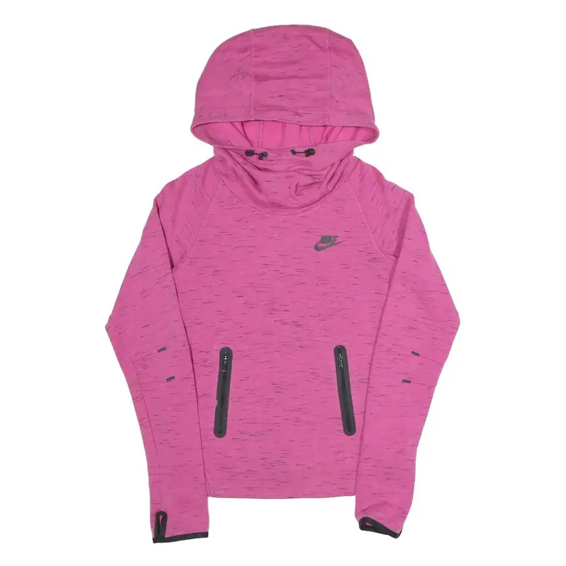 Nike Womens Pink Hooded Pullover Xs Lightweight Athletic Sweatshirt 1