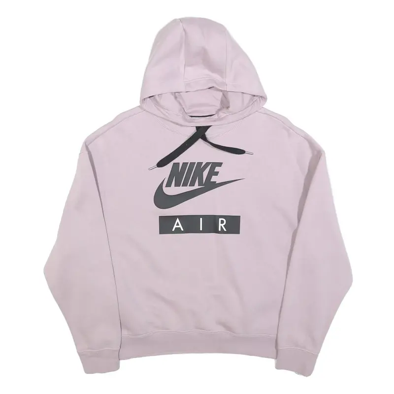 Nike Womens Pink Hoodie S Cotton Blend Pullover Casual Sweatshirt 1