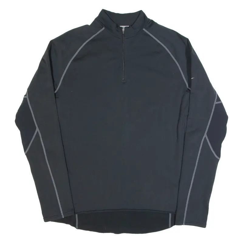 Nike Womens Sweatshirt Black 1/4 Zip Xl 1