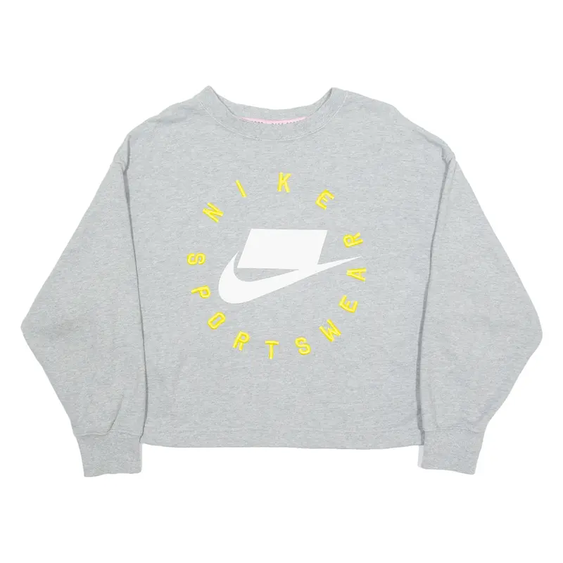 Nike Womens Sweatshirt Grey Crew Neck S 1