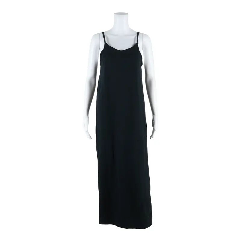 Nike Womens T-Shirt Dress Black Sleeveless Long S 1