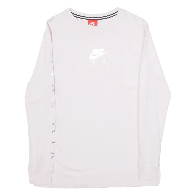 Nike Womens T-Shirt Pink Long Sleeve S 1