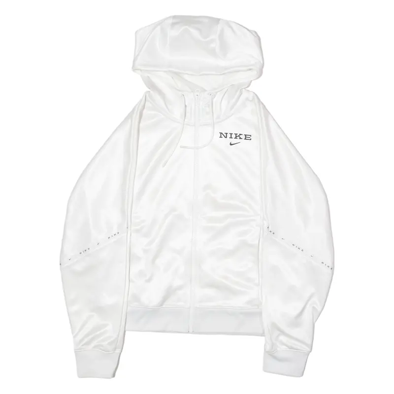 Nike Womens Track Jacket White Hooded Xs 1