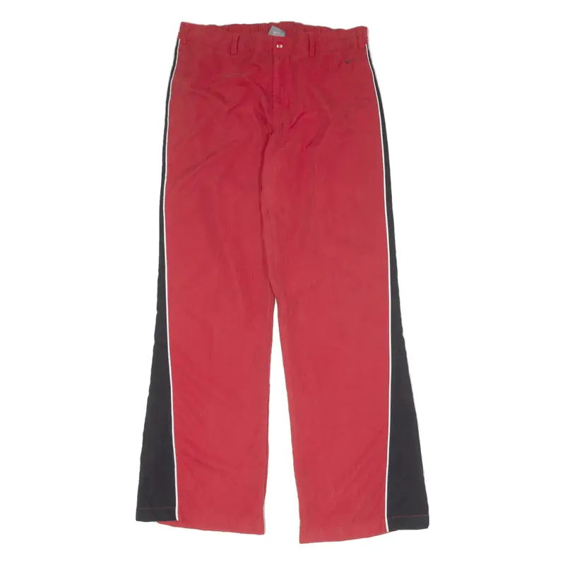 Nike Womens Track Pants Red Flared L W32 L32 1