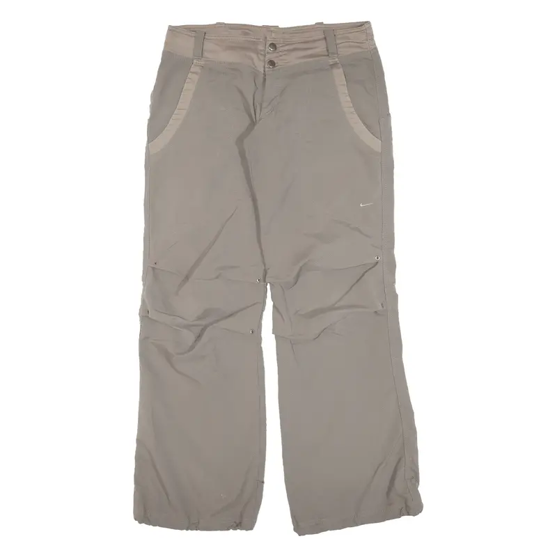 Nike Womens Trousers Beige Loose Bootcut W31 L30 1