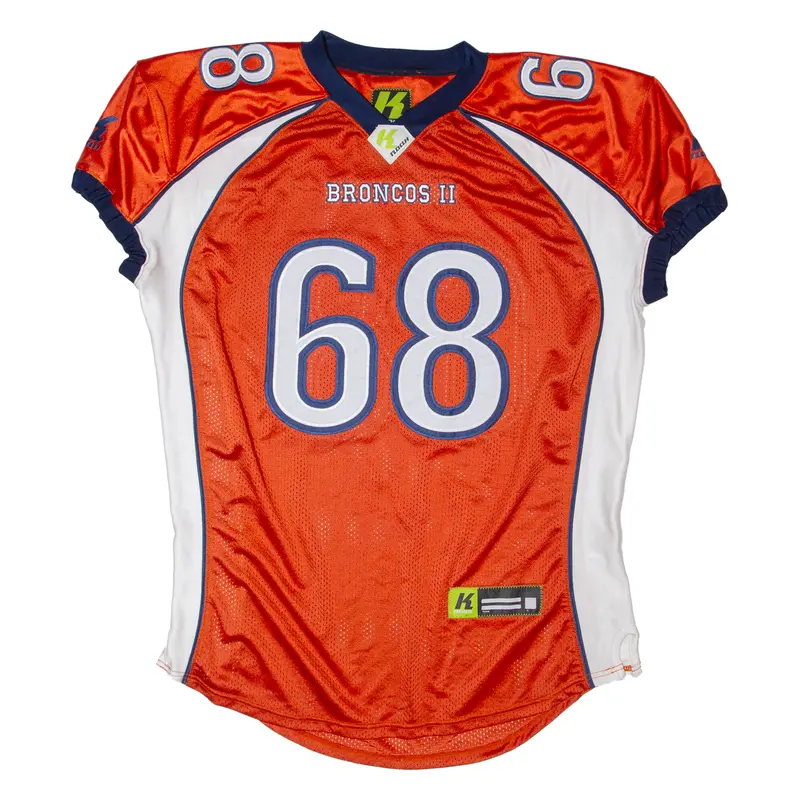 Noah Broncos 68 Mens Jersey Orange Usa V-Neck 2Xl 1