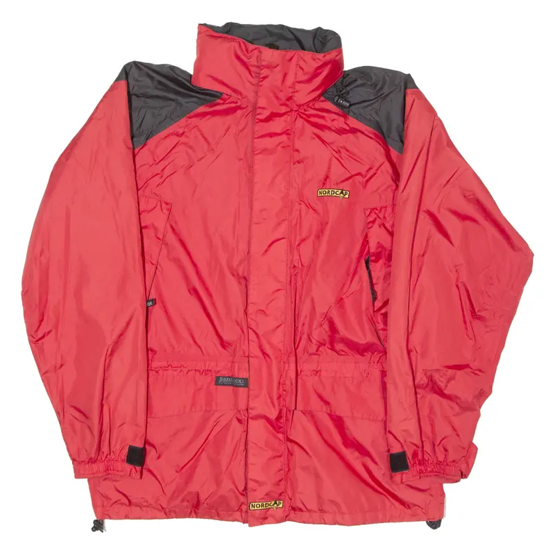 Nordcap Mens Jacket Red Hooded Colourblock M 1
