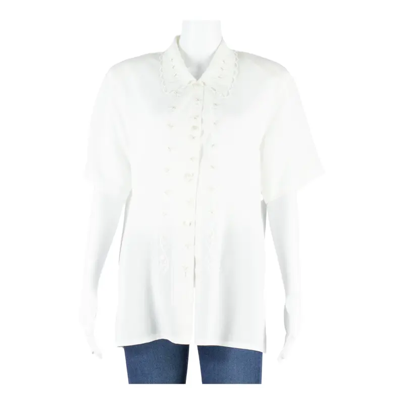 Novel Wear Womens Printed Blouse White Floral M 1