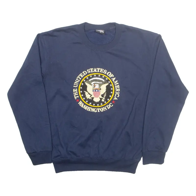 Nt Souvenir Washington Dc Womens Sweatshirt Blue Usa S 1