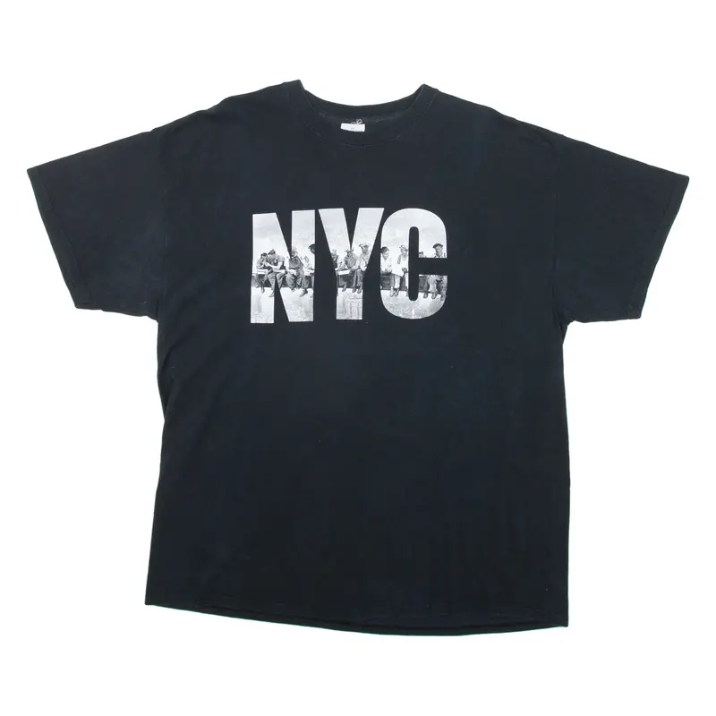 Nyc Mens T-Shirt Black Crew Neck Xl 1