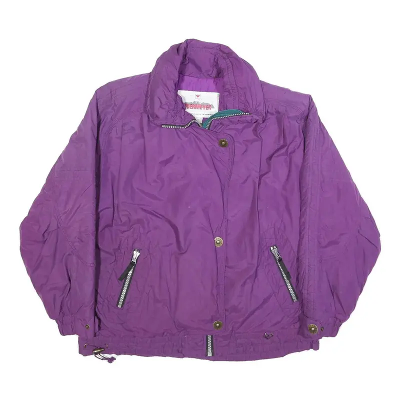 Obermeyer Womens Purple Nylon Jacket S Casual Zip Up Lightweight Outdoor 1