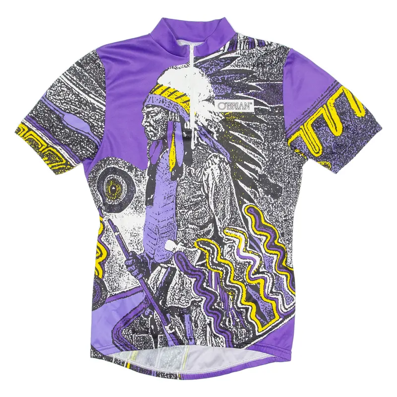 O'brien Cycling Mens Jersey Purple 1/4 Zip S 1