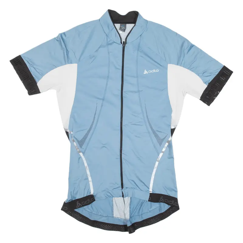 Odlo Cycling Shirt Full-Zip Womens Jersey Blue High Neck 2Xl 1