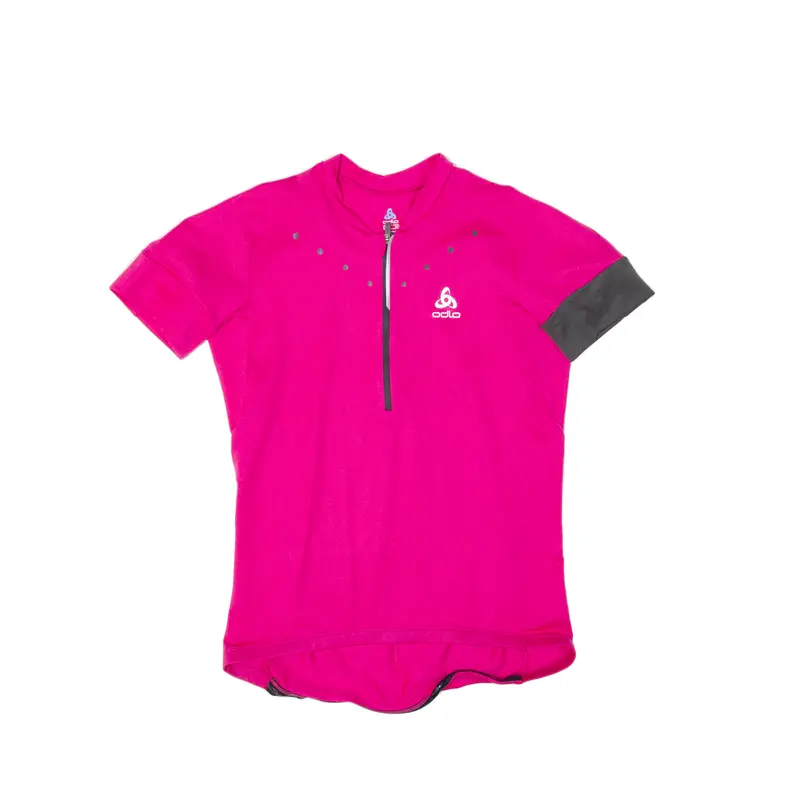 Odlo Cycling Womens Jersey Pink 1/2 Zip M 1